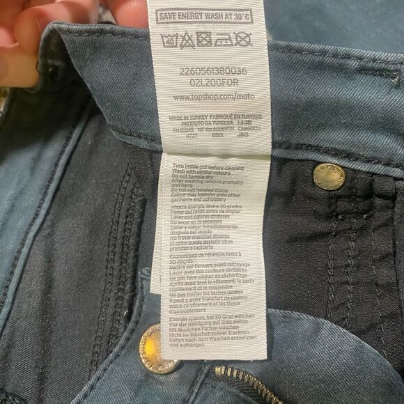 Topshop Women's High Rise Jeans in Dark Blue - Small - Picture 6 of 7